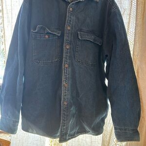 Men's Casual Denim Button Down Shirt